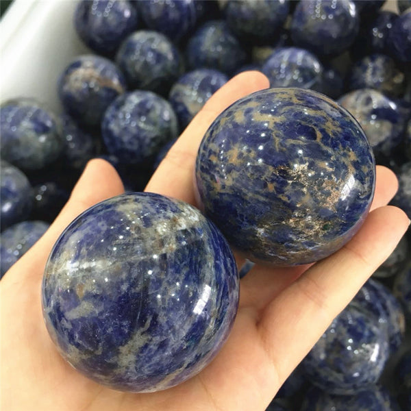 Natural Sodalite Crystal ball